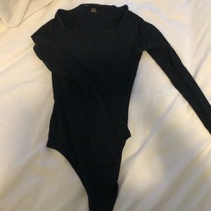 American Eagle long sleeve body suit black